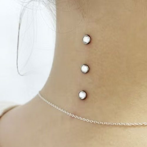 Neck and Nape Dermal Piercing